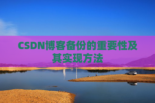 CSDN博客备份的重要性及其实现方法